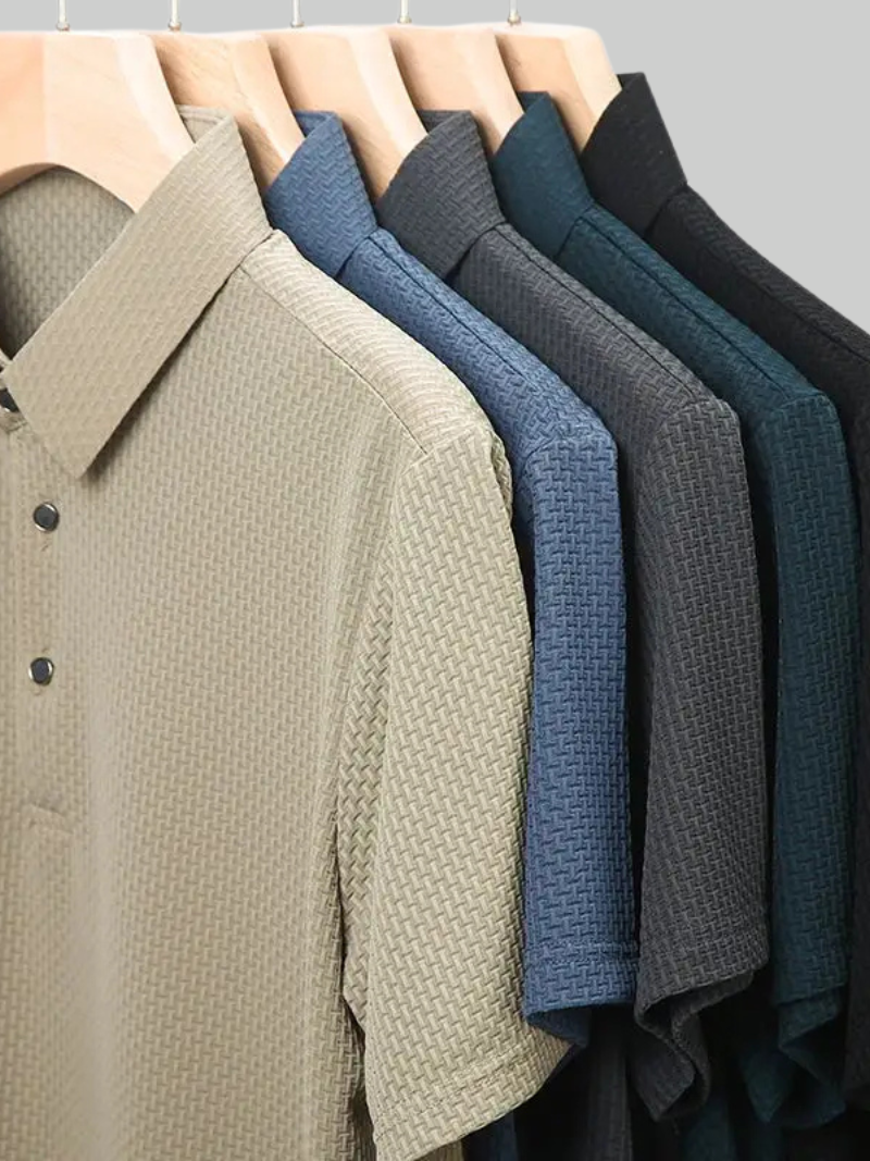 Milano — Men's Ultra-Comfortable Textured Polo