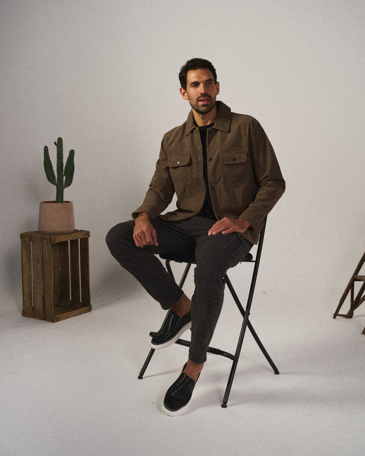 Men's Leather Slip-On Dress Shoes - Effortless Style from Day to Night