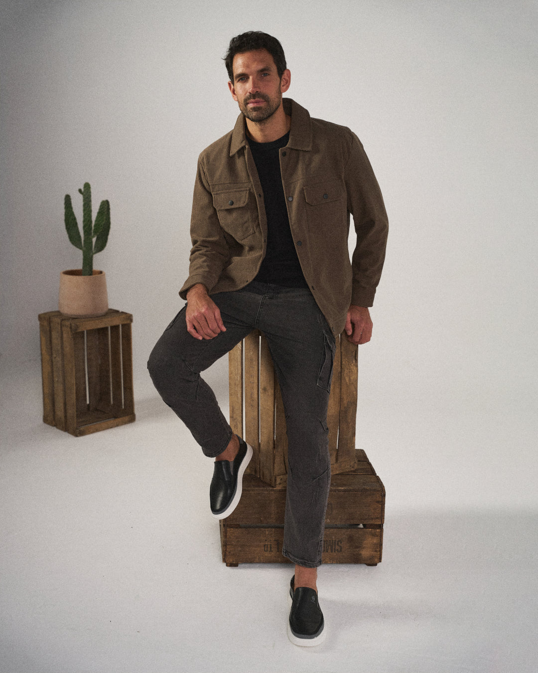 Men's Leather Slip-On Dress Shoes - Effortless Style from Day to Night