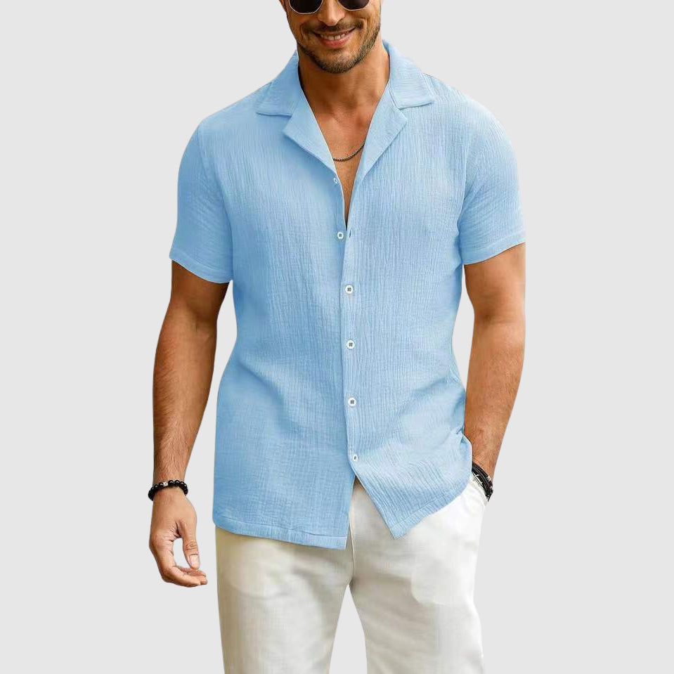 Men's Naples Bay Relaxed Summer Shirt – Soft Beach Holiday Wear