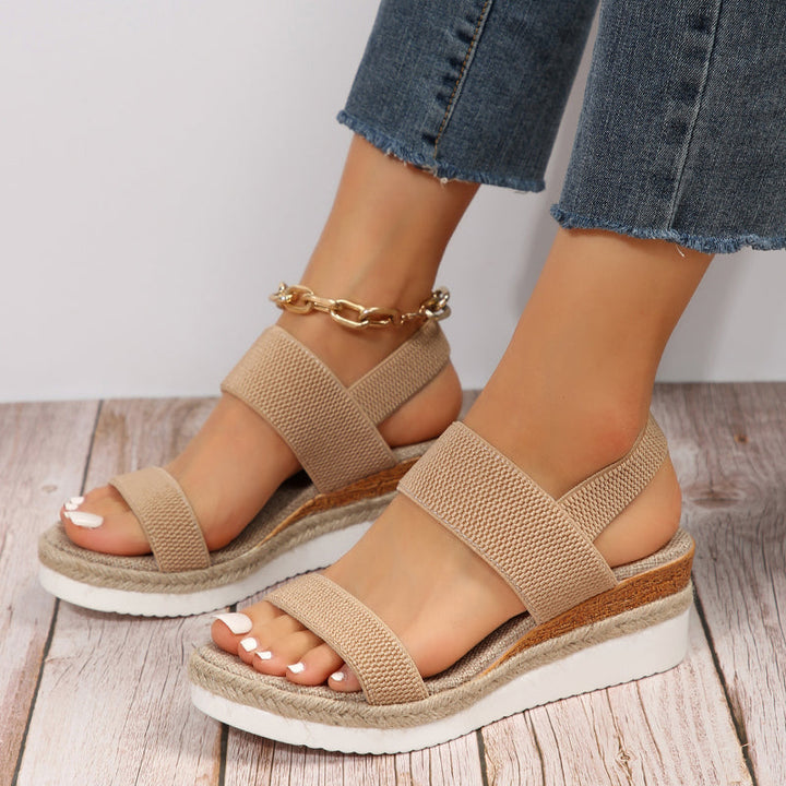 Women's Woven Platform Sandals - All Day Comfort and Style