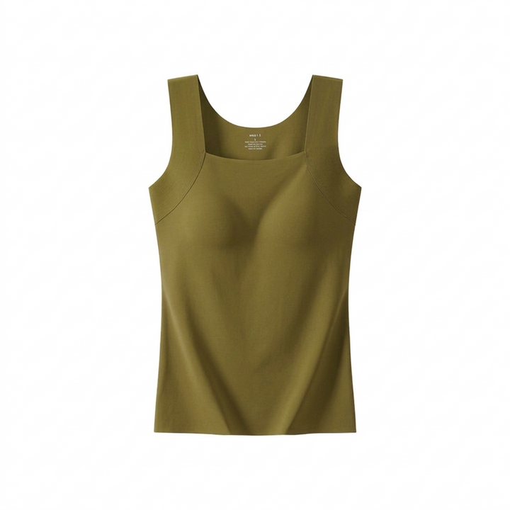 Women's Built-In Bra Support Tank Top – Wireless Comfort Vest – view 7
