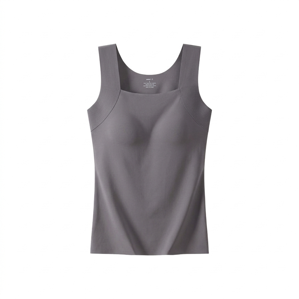 Women's Built-In Bra Support Tank Top – Wireless Comfort Vest – view 5