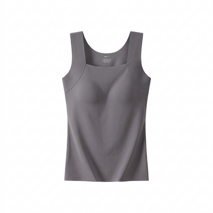 Women's Built-In Bra Support Tank Top – Wireless Comfort Vest – view 5