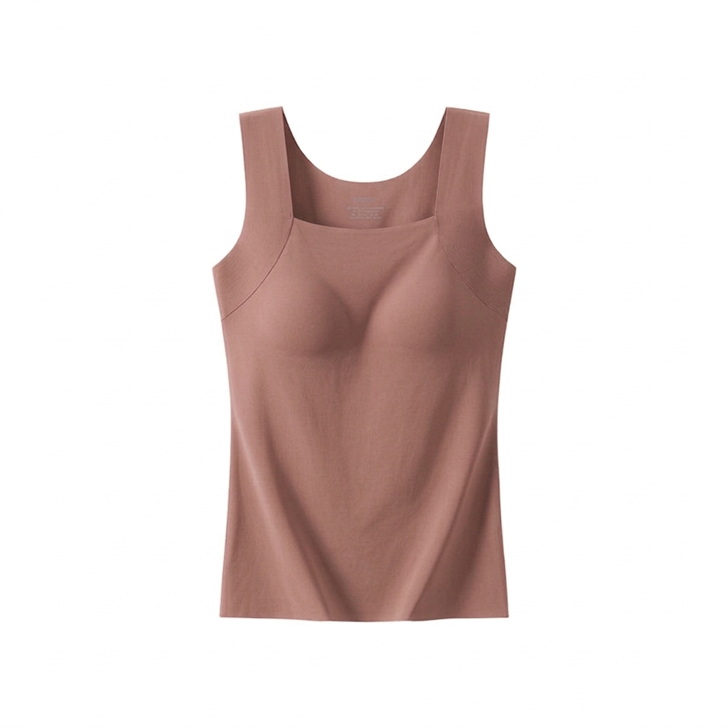 Women's Built-In Bra Support Tank Top – Wireless Comfort Vest – view 6
