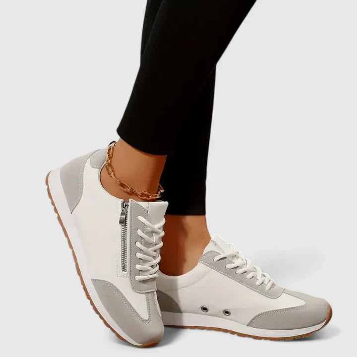 Women's Casual Lace-Up Sneakers - Everyday Comfort