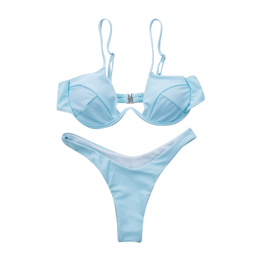 Women's Brazilian Bikini - Vibrant Colors for Beach Days