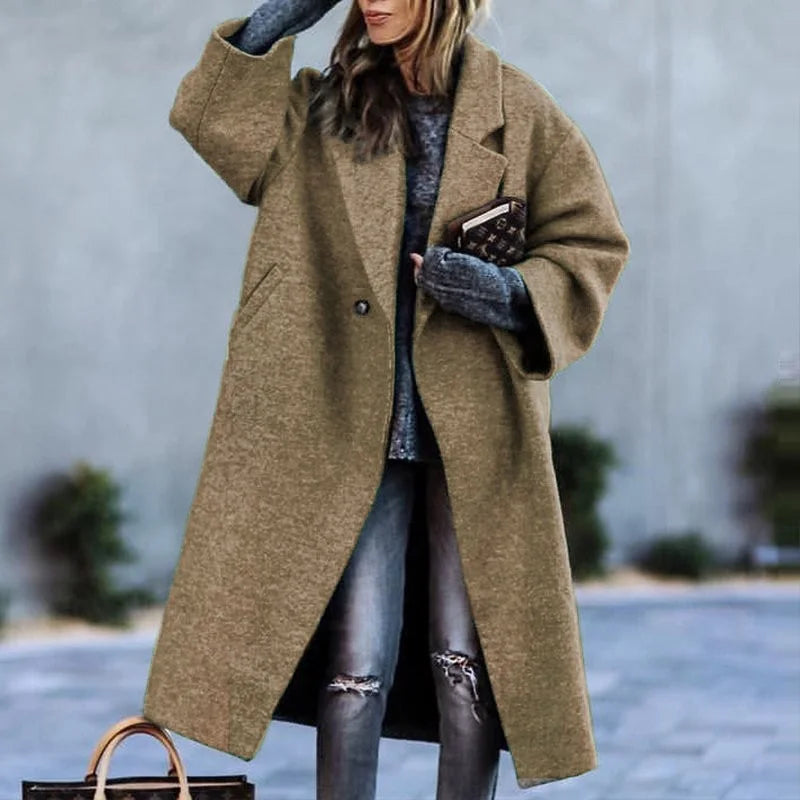 Women's Elegant Coat - Timeless Sophistication & Warmth