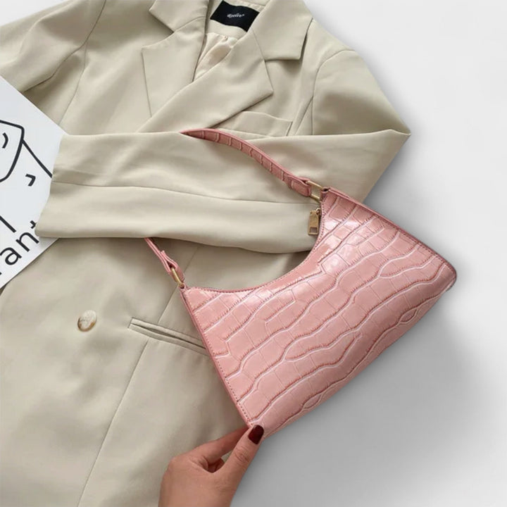 Women's Shiny Leather Bag - Everyday Elegance & Practical