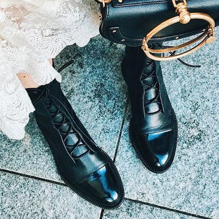 Women's Premium Leather Boots - Sophisticated and Comfortable