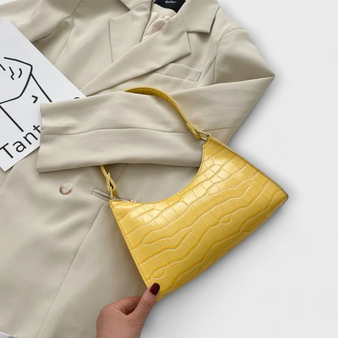 Women's Shiny Leather Bag - Everyday Elegance & Practical