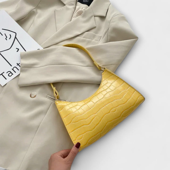 Women's Shiny Leather Bag - Everyday Elegance & Practical