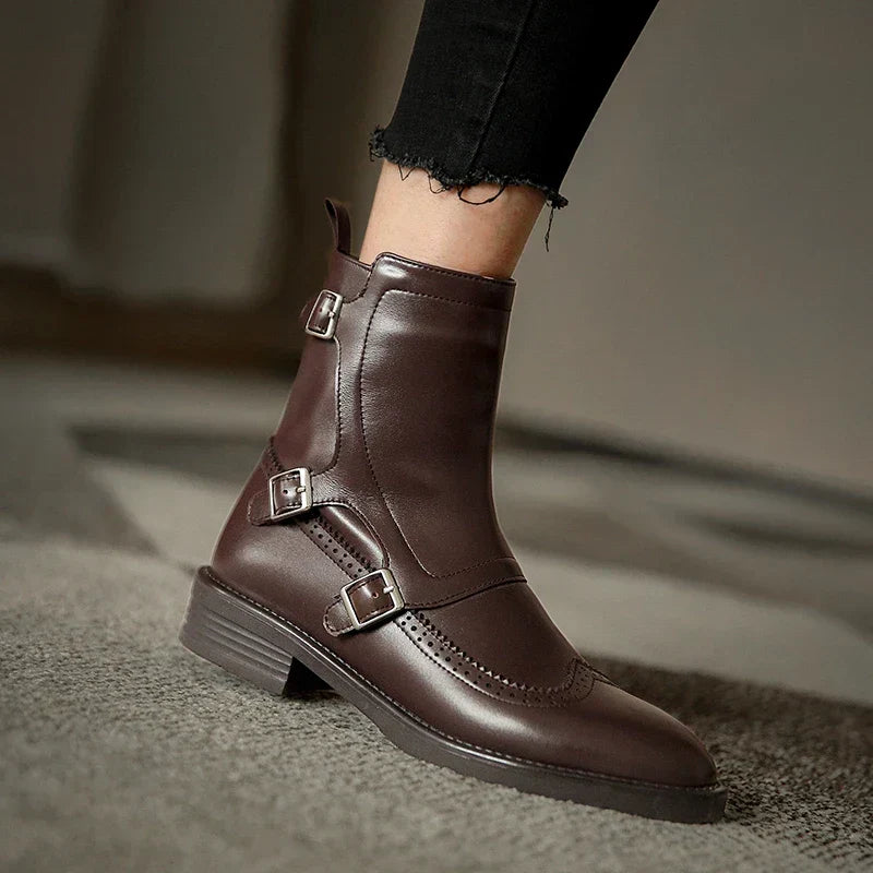 Women's Genuine Leather Chelsea Boots - Effortless Everyday Style