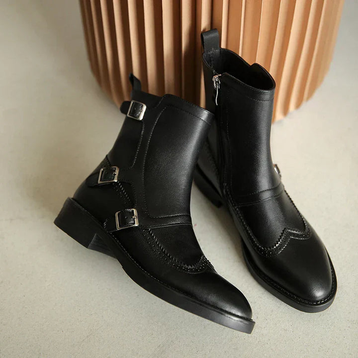 Women's Genuine Leather Chelsea Boots - Effortless Everyday Style