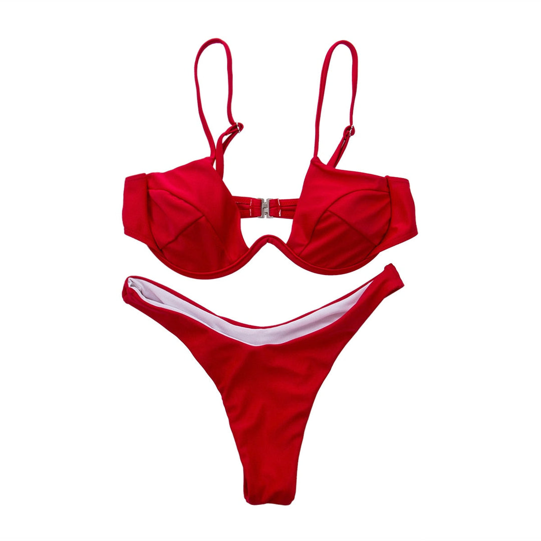 Women's Brazilian Bikini - Vibrant Colors for Beach Days