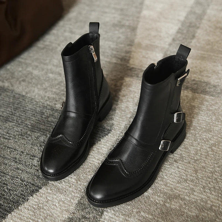 Women's Genuine Leather Chelsea Boots - Effortless Everyday Style