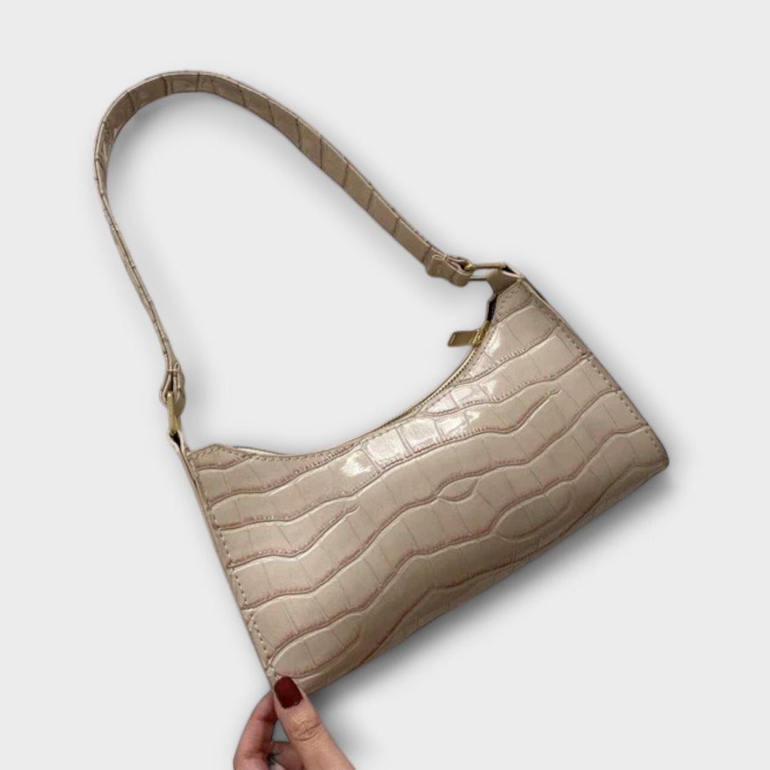 Women's Shiny Leather Bag - Everyday Elegance & Practical