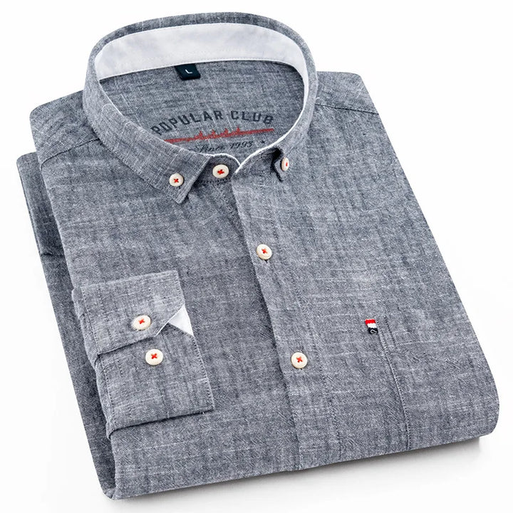 Men's Linen Casual Shirt – Breathable Warm-Weather Summer Shirt