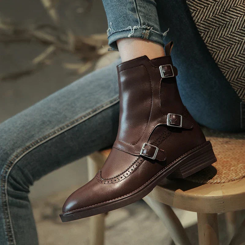 Women's Genuine Leather Chelsea Boots - Effortless Everyday Style