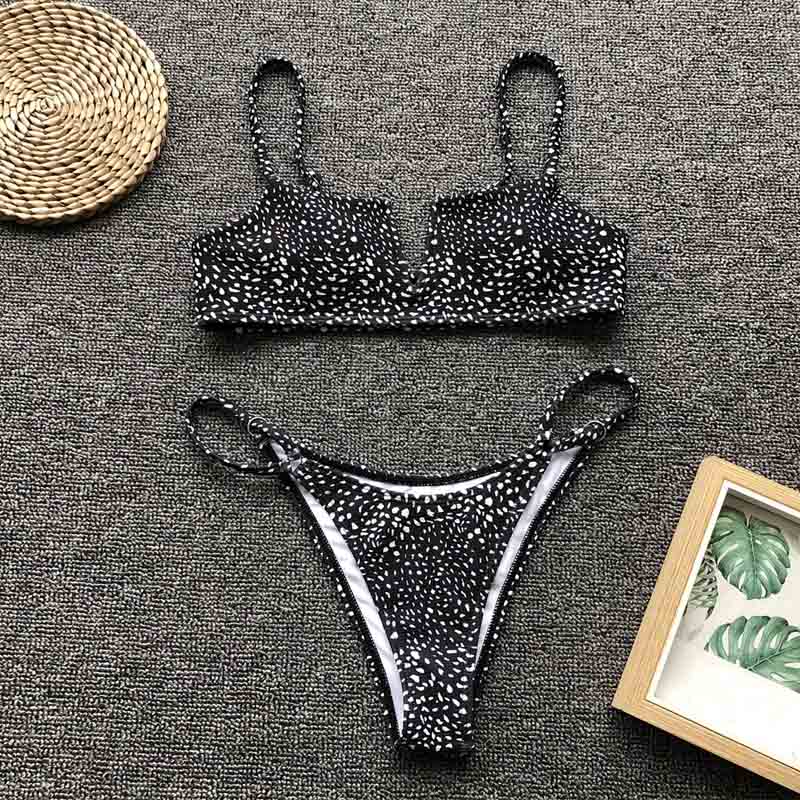 Women's V-Neck Brazilian Bikini - Effortless Beach Style