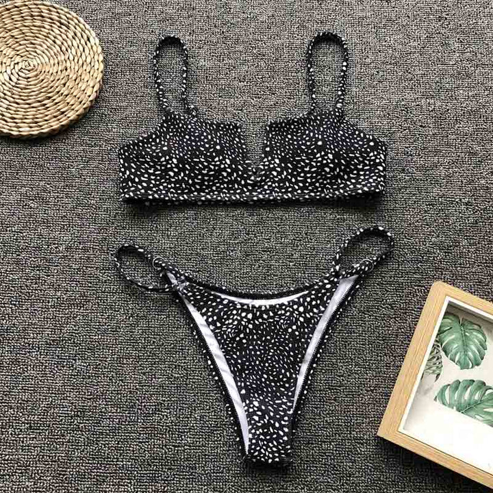 Women's V-Neck Brazilian Bikini - Effortless Beach Style