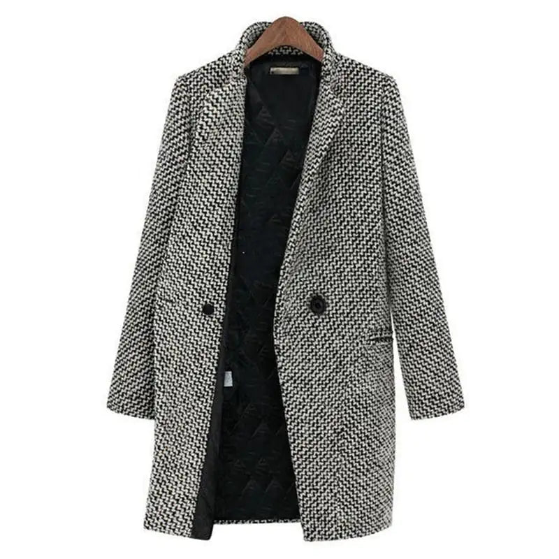 Women's Riley Vintage Blazer Coat - Elegant Winter Style
