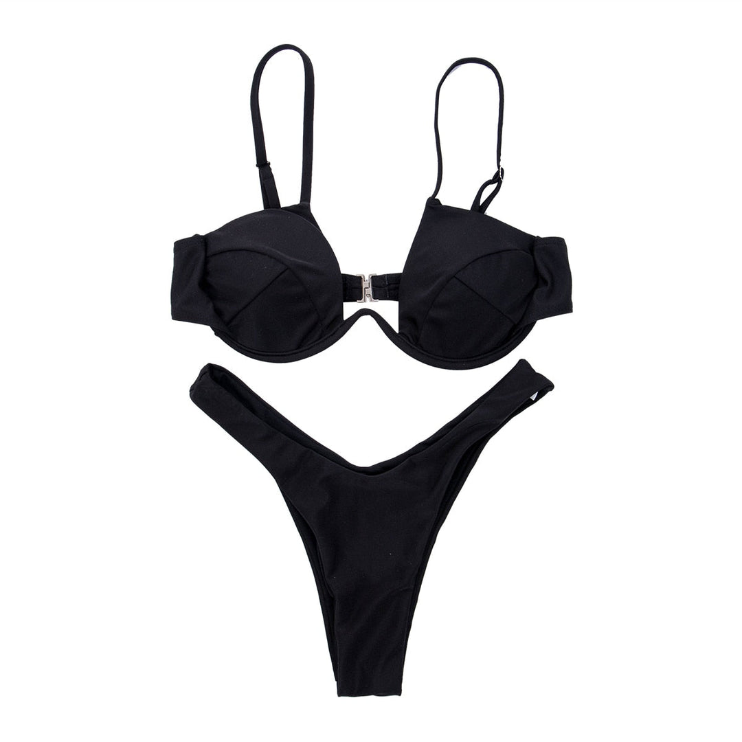 Women's Brazilian Bikini - Vibrant Colors for Beach Days