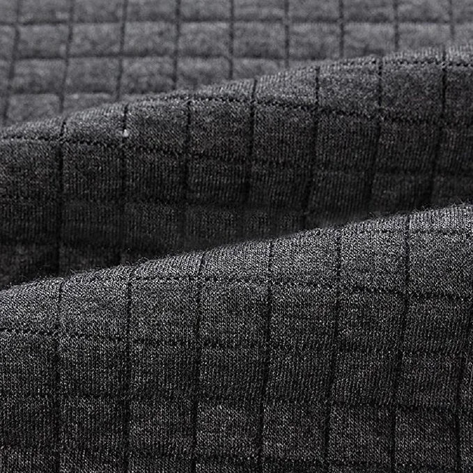 Men's Waffle-Knit Hoodie – Textured Cotton Hooded Top