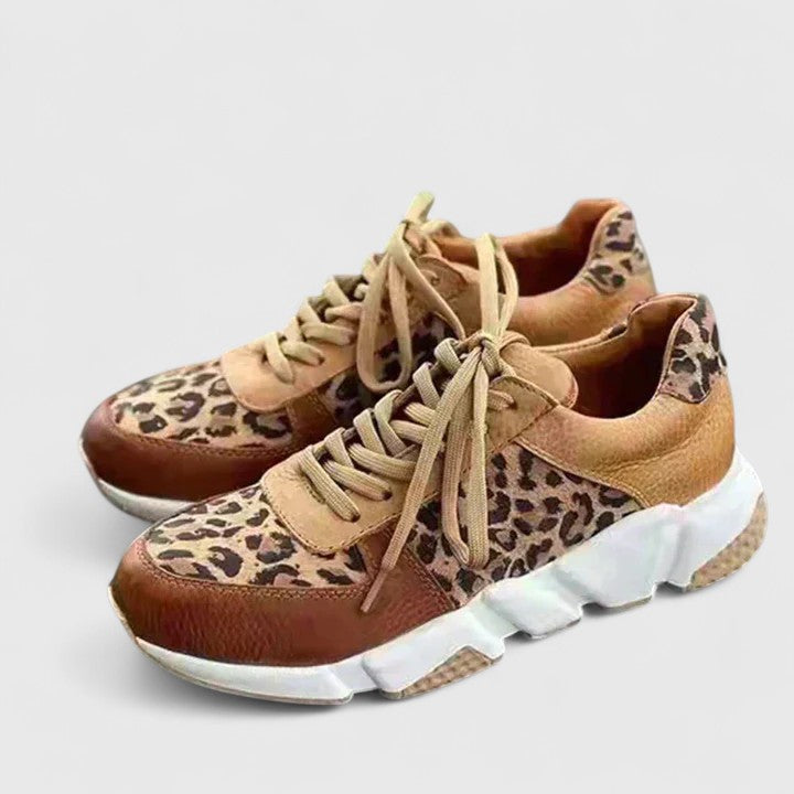 Women's Leopard Print Comfort Shoes - Elegant Pain-Free Walking