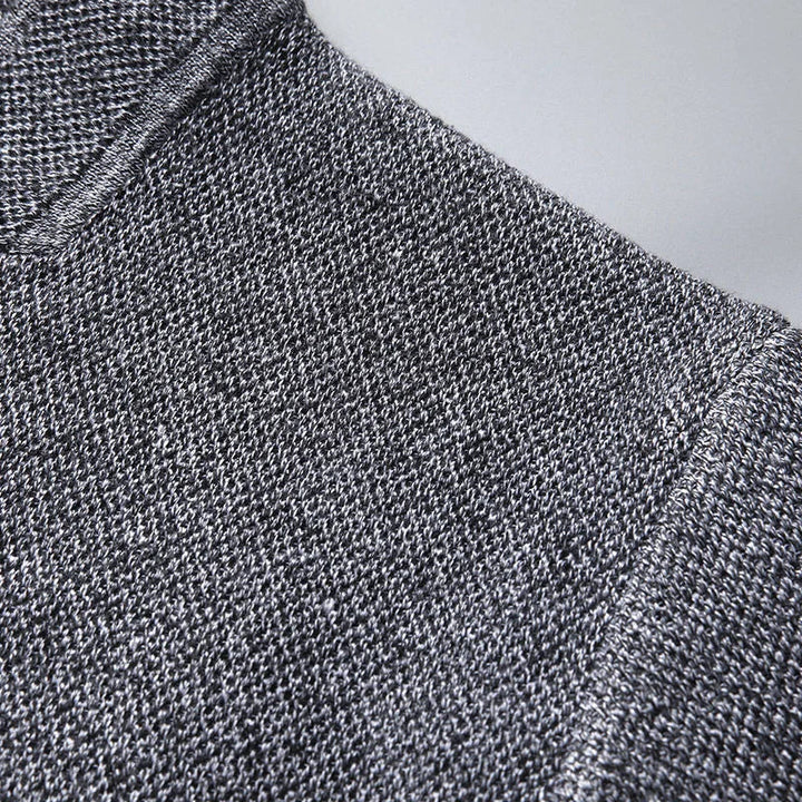 Men's Knit Mandarin Collar Cardigan – Smart Layering Knitwear