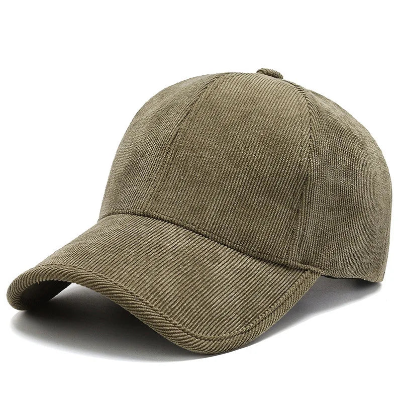 Corduroy Flex Fit Baseball Cap – Adjustable Classic Headwear