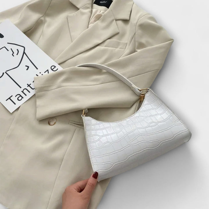 Women's Shiny Leather Bag - Everyday Elegance & Practical