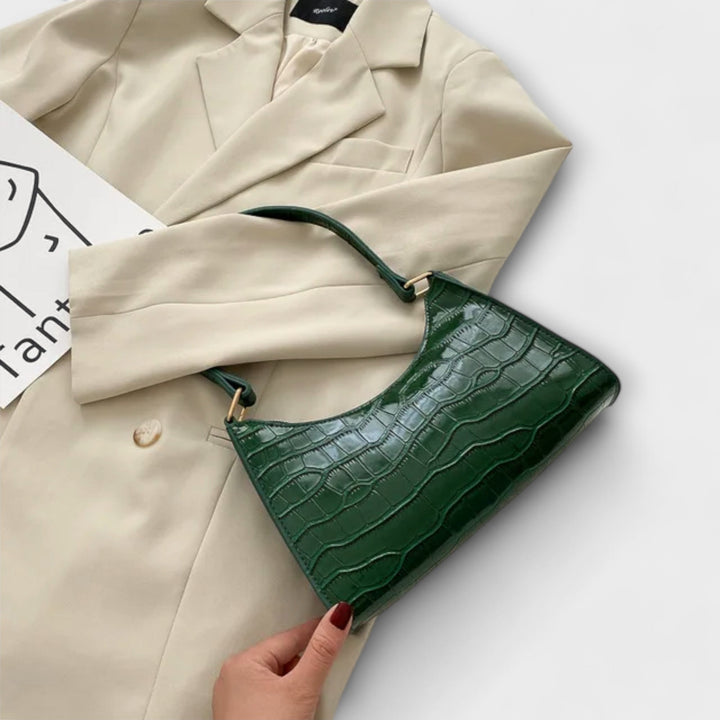 Women's Shiny Leather Bag - Everyday Elegance & Practical