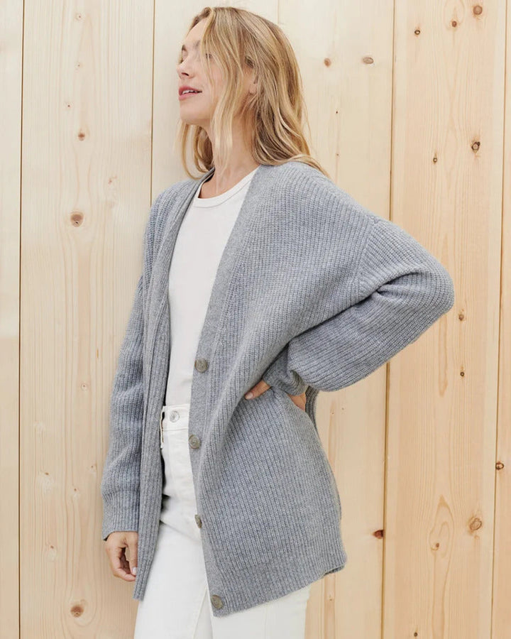Women's Oversized Relaxed Fit Cardigan - Cozy Layering Essential