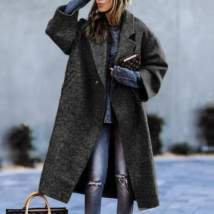Women's Elegant Coat - Timeless Sophistication & Warmth
