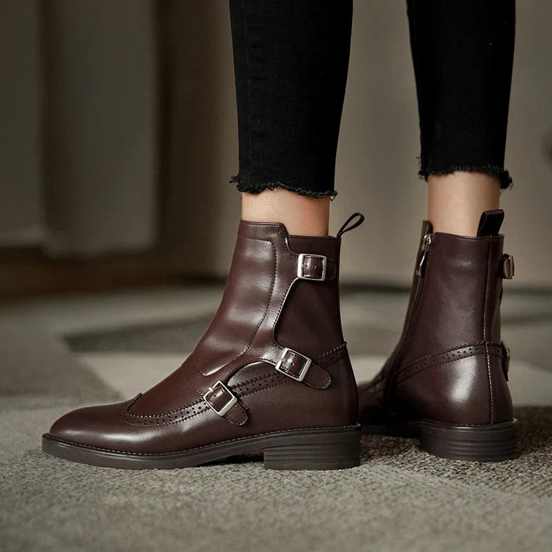 Women's Genuine Leather Chelsea Boots - Effortless Everyday Style