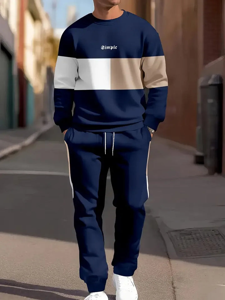 Men's Cotton Two-Piece Set - Effortless Fall Style