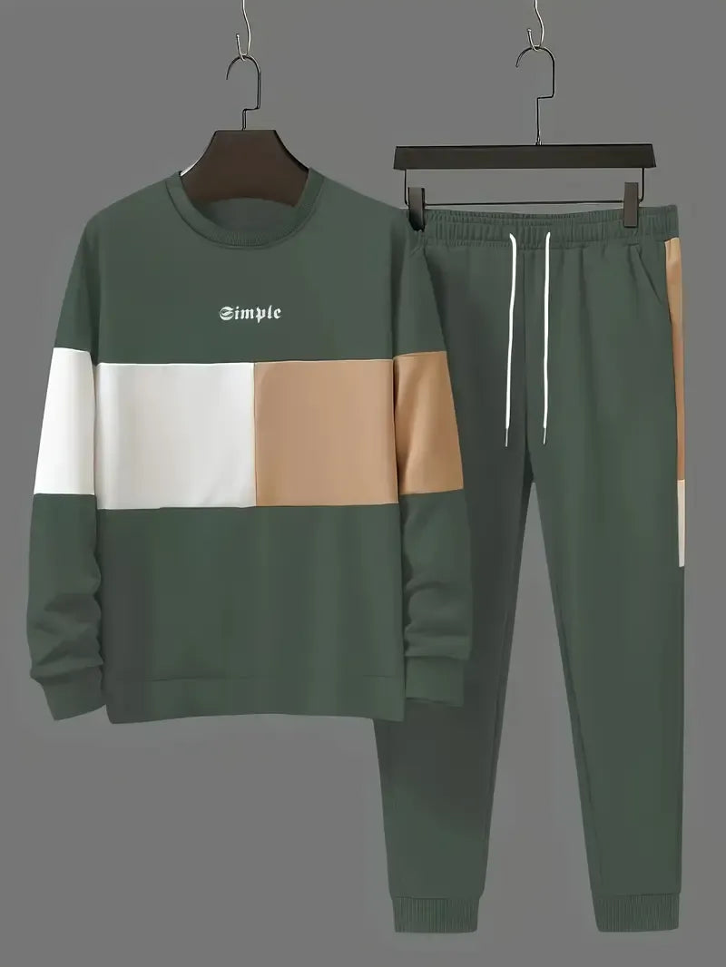 Men's Cotton Two-Piece Set - Effortless Fall Style