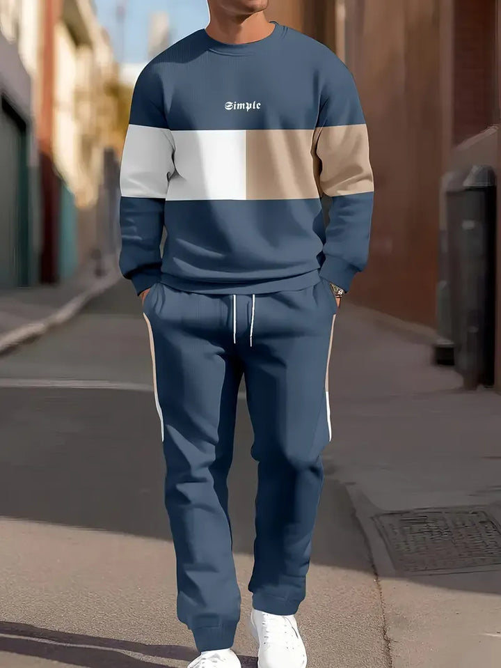 Men's Cotton Two-Piece Set - Effortless Fall Style