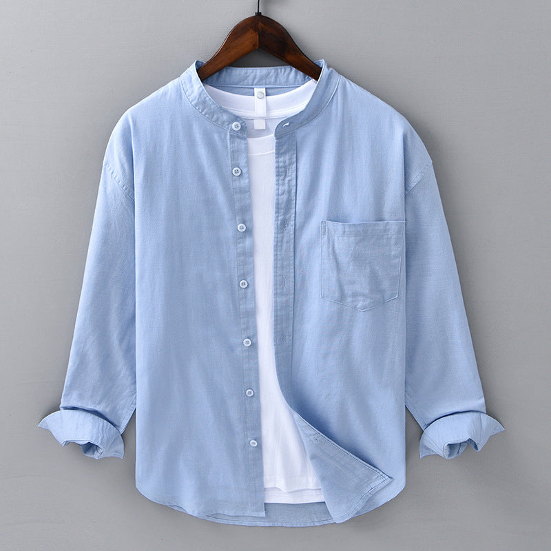 Men's Firenze Cotton Linen Shirt – Breathable Summer Smart Wear