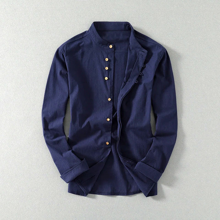 Kyoto Mandarin Linen Shirt