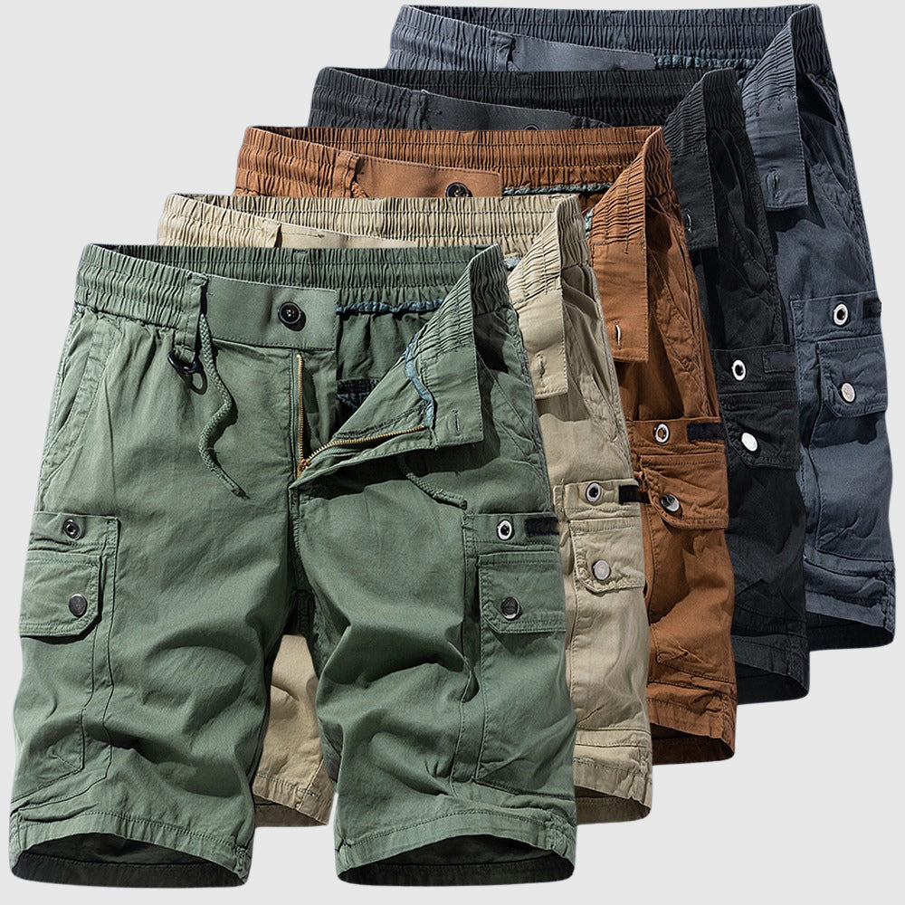 Men's Cotton Twill Cargo Shorts – Tailored Utility Fit