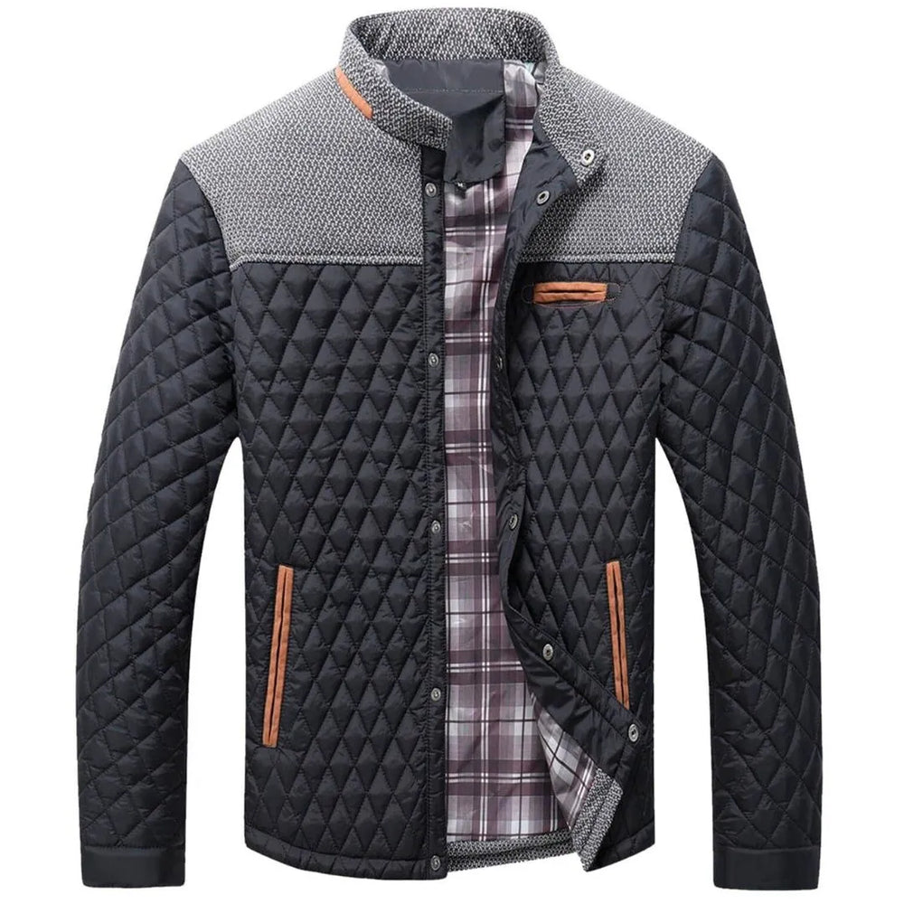 Men's Diamond-Quilted Jacket – Lightweight Insulated Layer