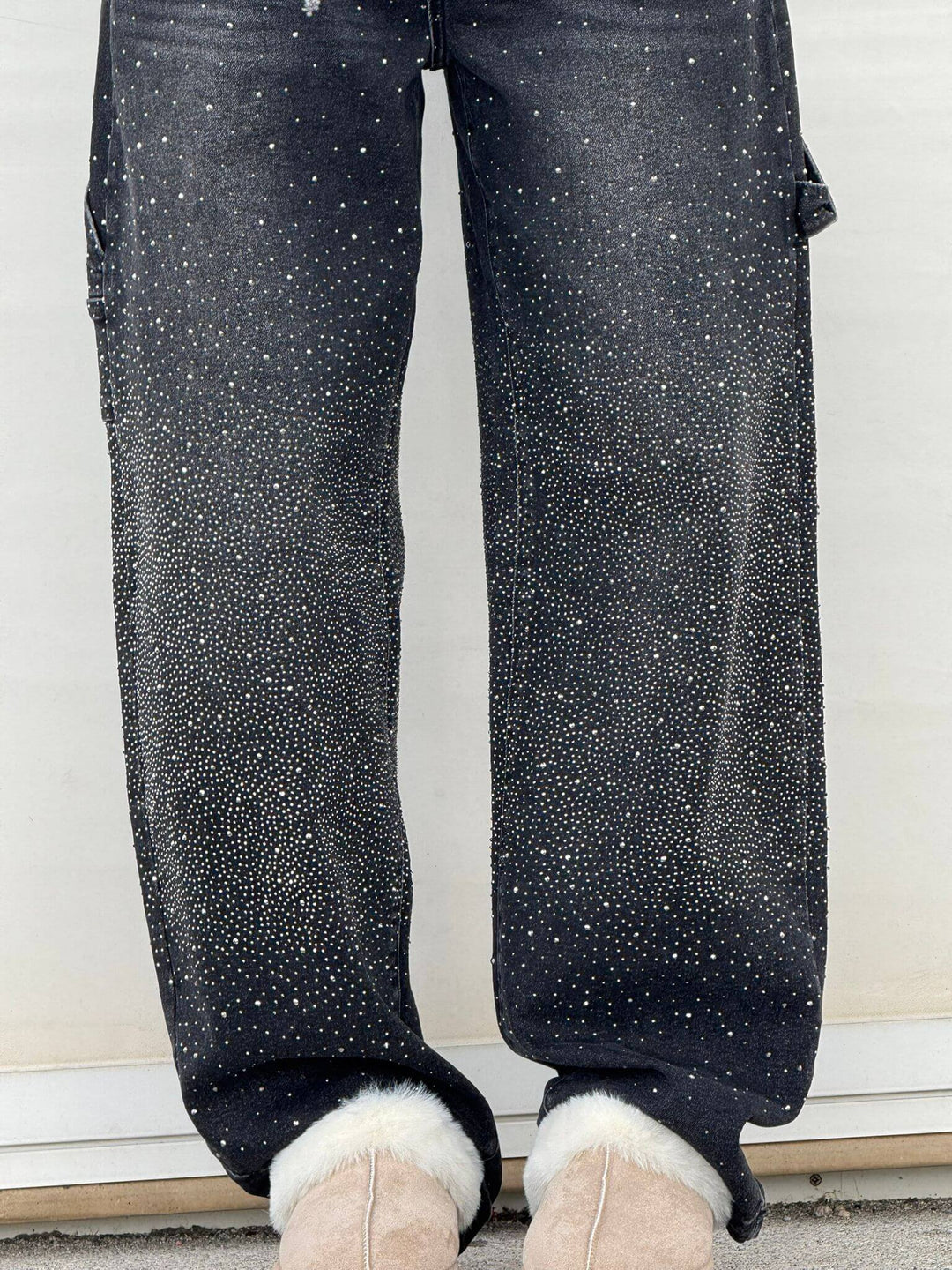 Women's Victoria High-Waist Glitter Jeans - Sparkle with Confidence