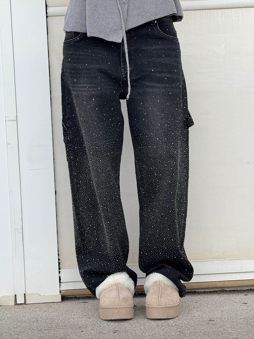 Women's Victoria High-Waist Glitter Jeans - Sparkle with Confidence