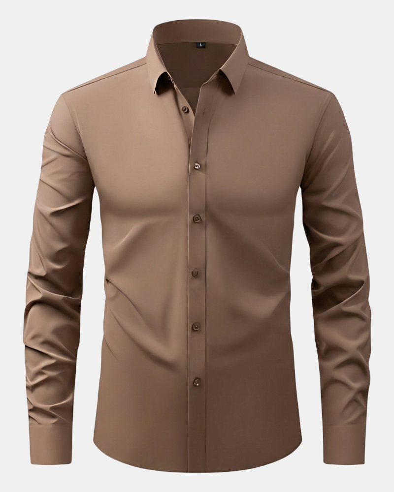 Men's Stretch Dress Shirt – Wrinkle-Resistant Office Shirt