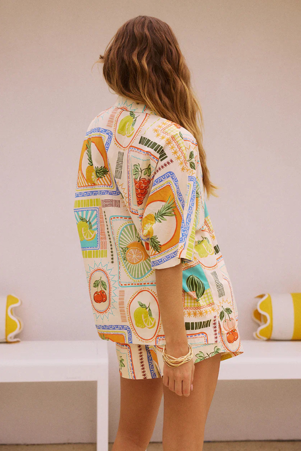 Women's Geometric Print Two-Piece Set - Bold Summer Statement