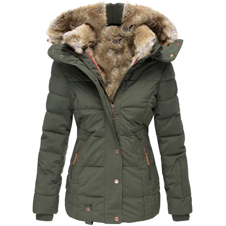 Women's Faux Fur Winter Coat - Cozy Elegance for Chilly Days
