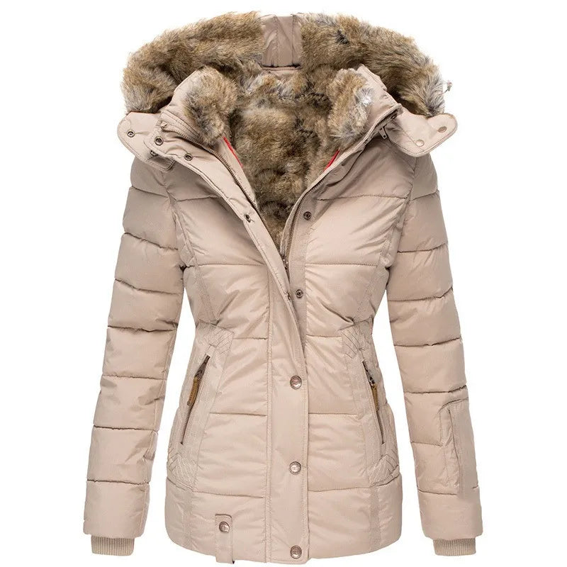 Women's Faux Fur Winter Coat - Cozy Elegance for Chilly Days