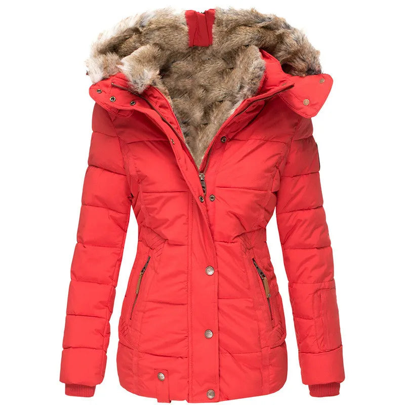 Women's Faux Fur Winter Coat - Cozy Elegance for Chilly Days